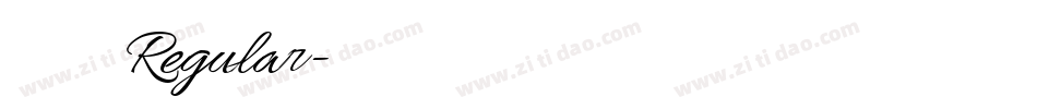 叶根友唐楷卡黑 Regular字体转换